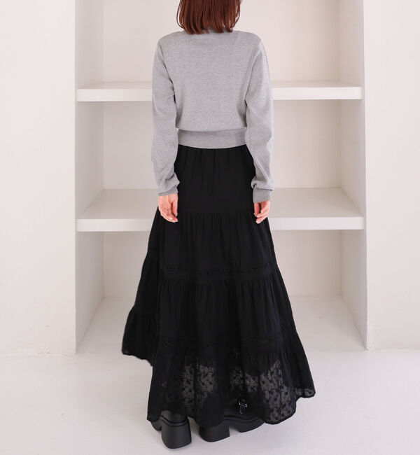 archives「コットンレースティアードスカート」|スカート|
