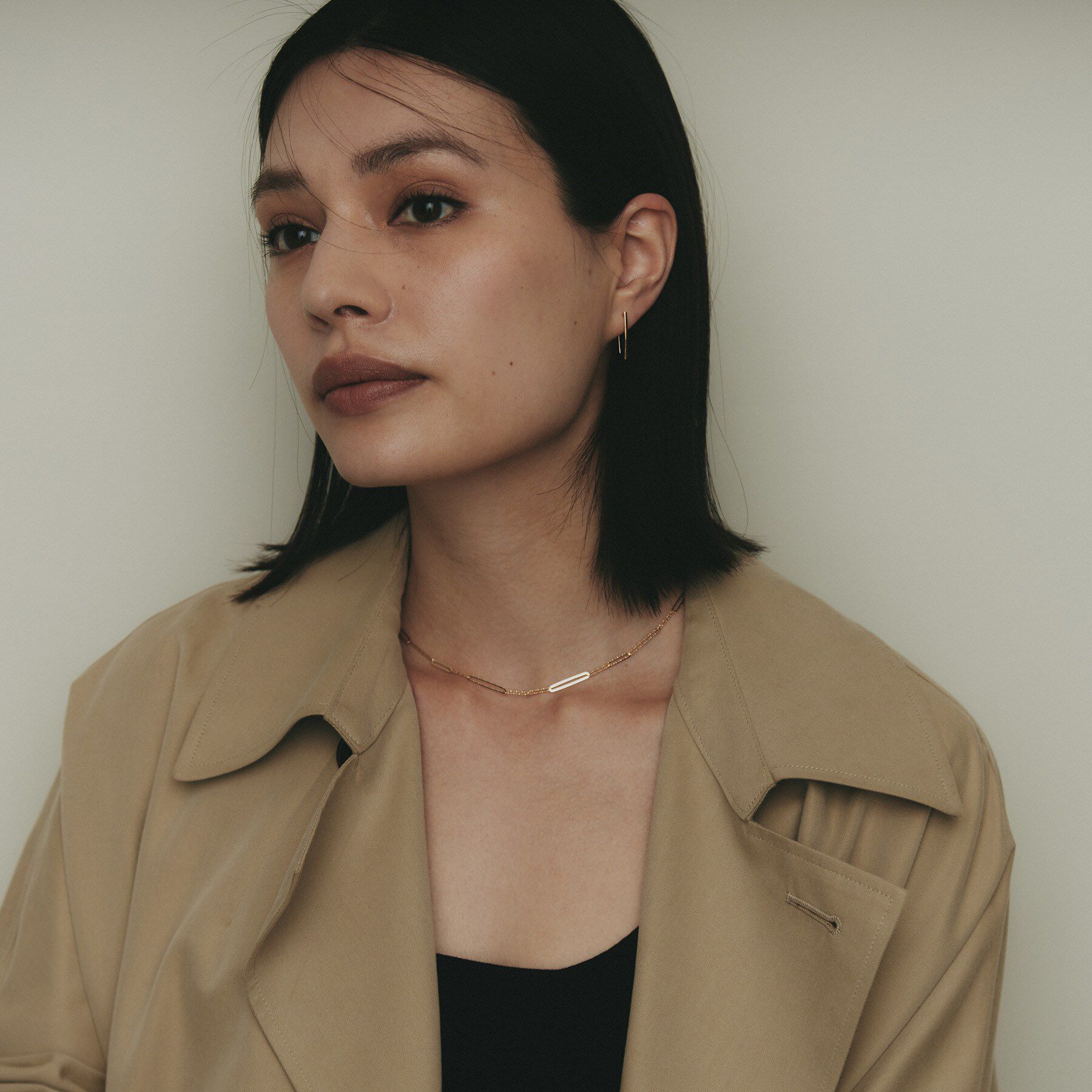 COCOSHNIK「K10カーブライン フックピアス」|ピアス|