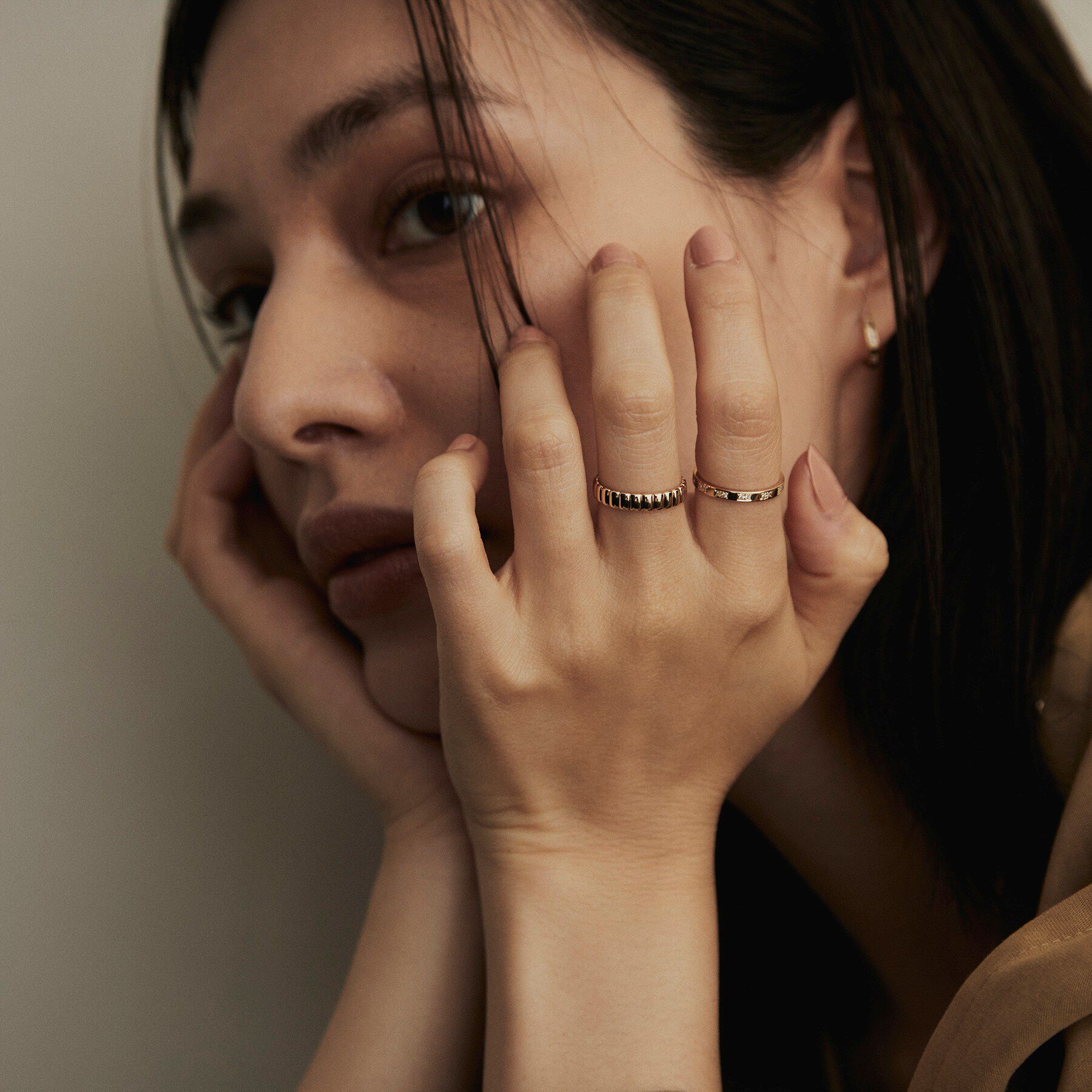 COCOSHNIK「K10リブド リング」|リング|