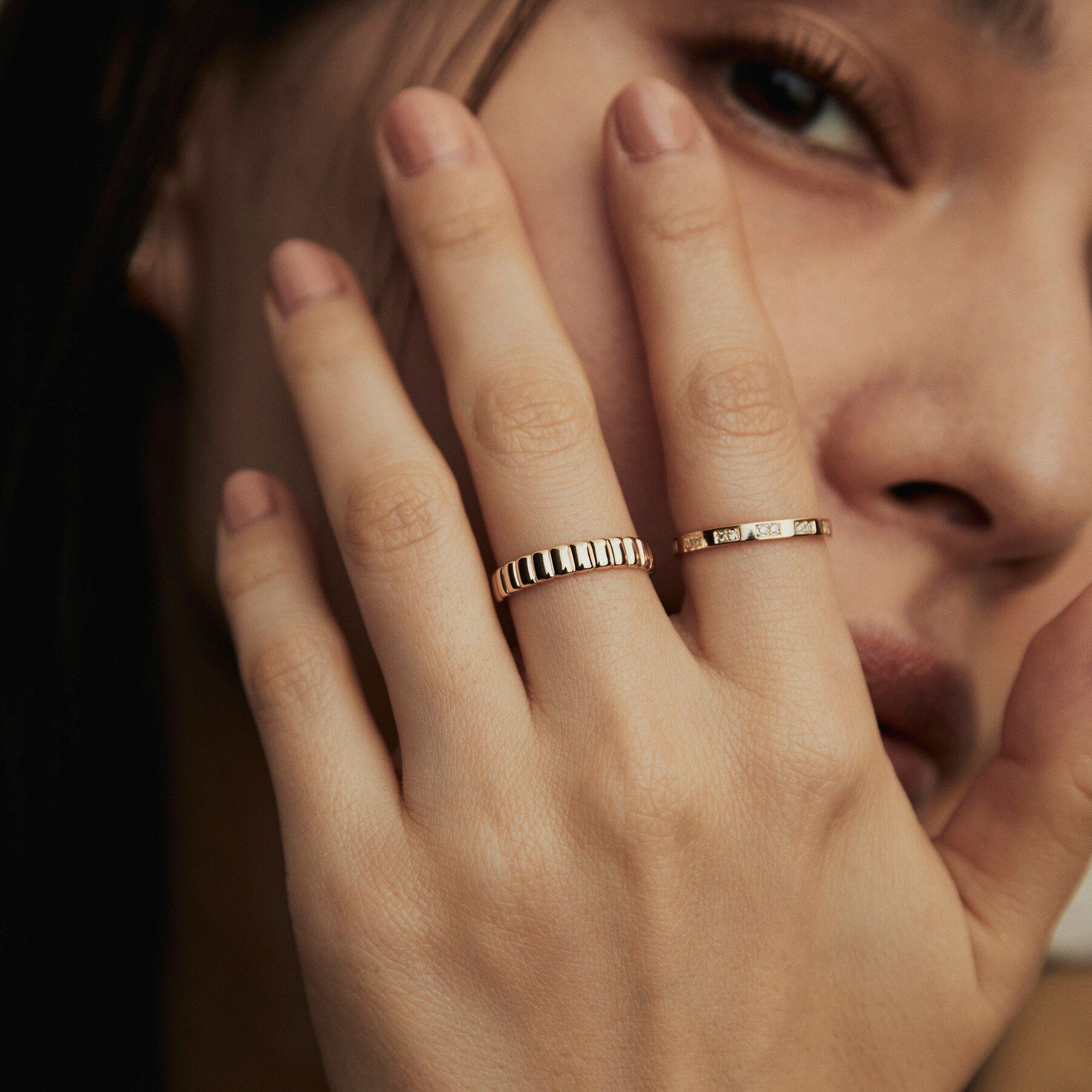 COCOSHNIK「K10リブド リング」|リング|