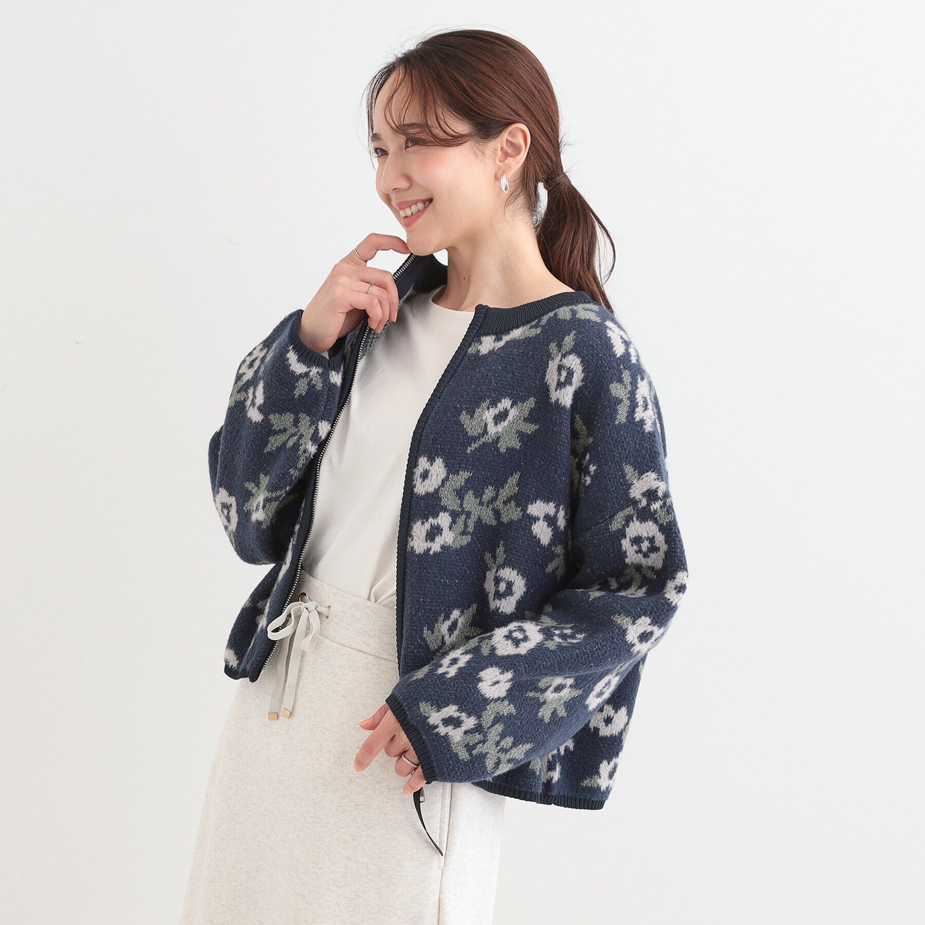 SHOO･LA･RUE「選べる3柄 ダブルZIPカーディガン」|カーディガン|