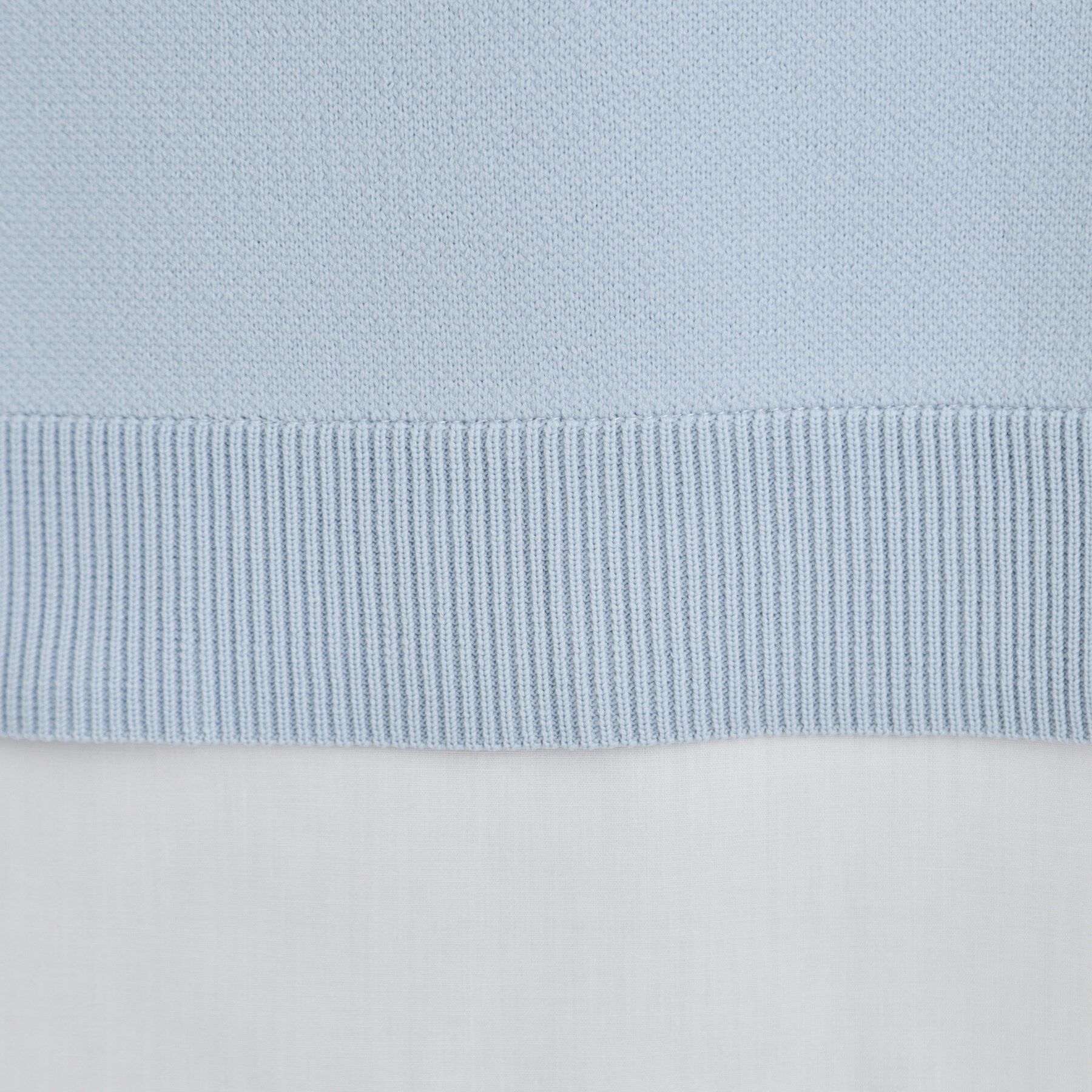 SHOO･LA･RUE「【高レビュー/洗濯機可/S-LL】さらに軽くなった スポンディッシュ裾フェイクトップス」|ニット・セーター|