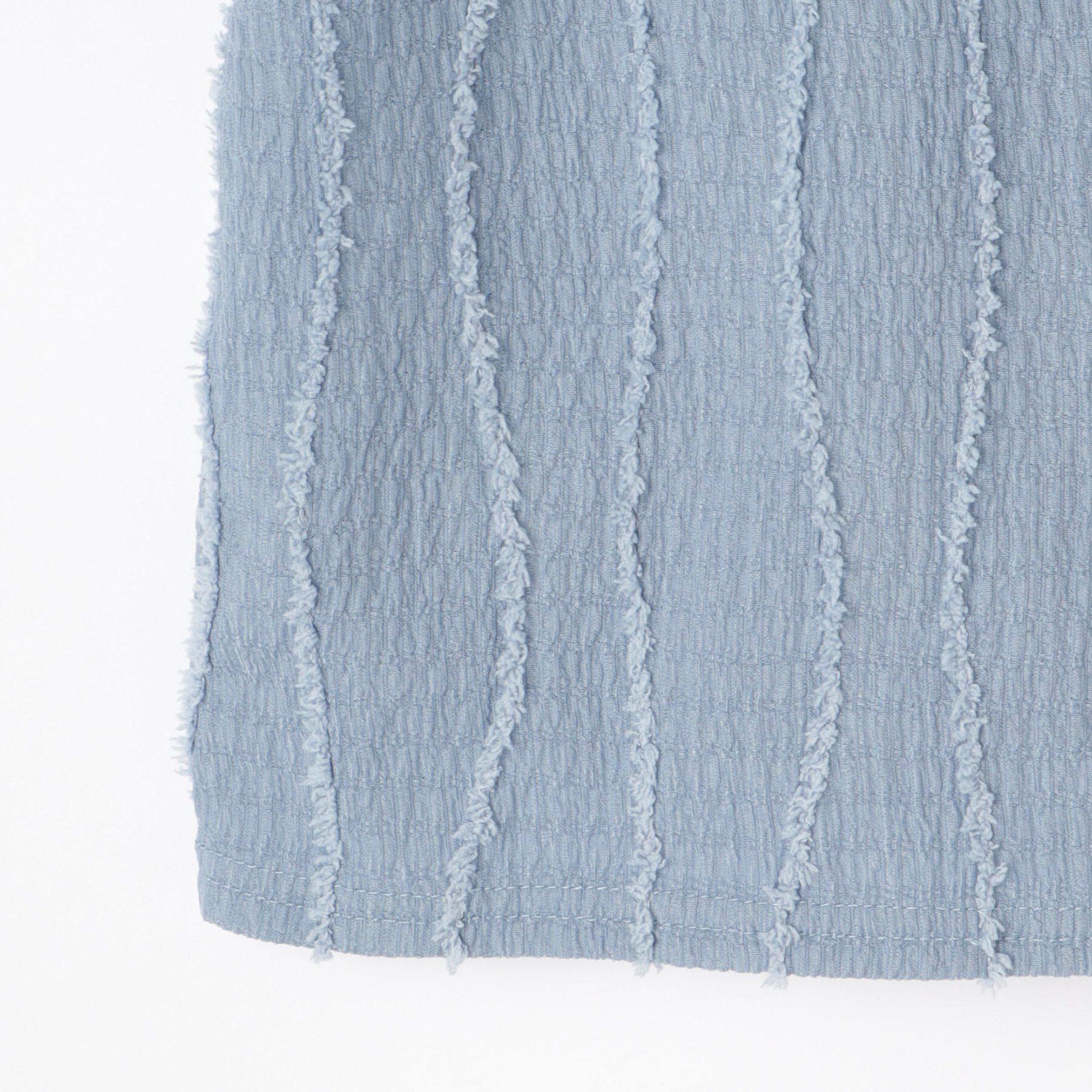 SHOO･LA･RUE「【100-150cm】フリンジジャカードフリルカットソー」|Tシャツ・カットソー|