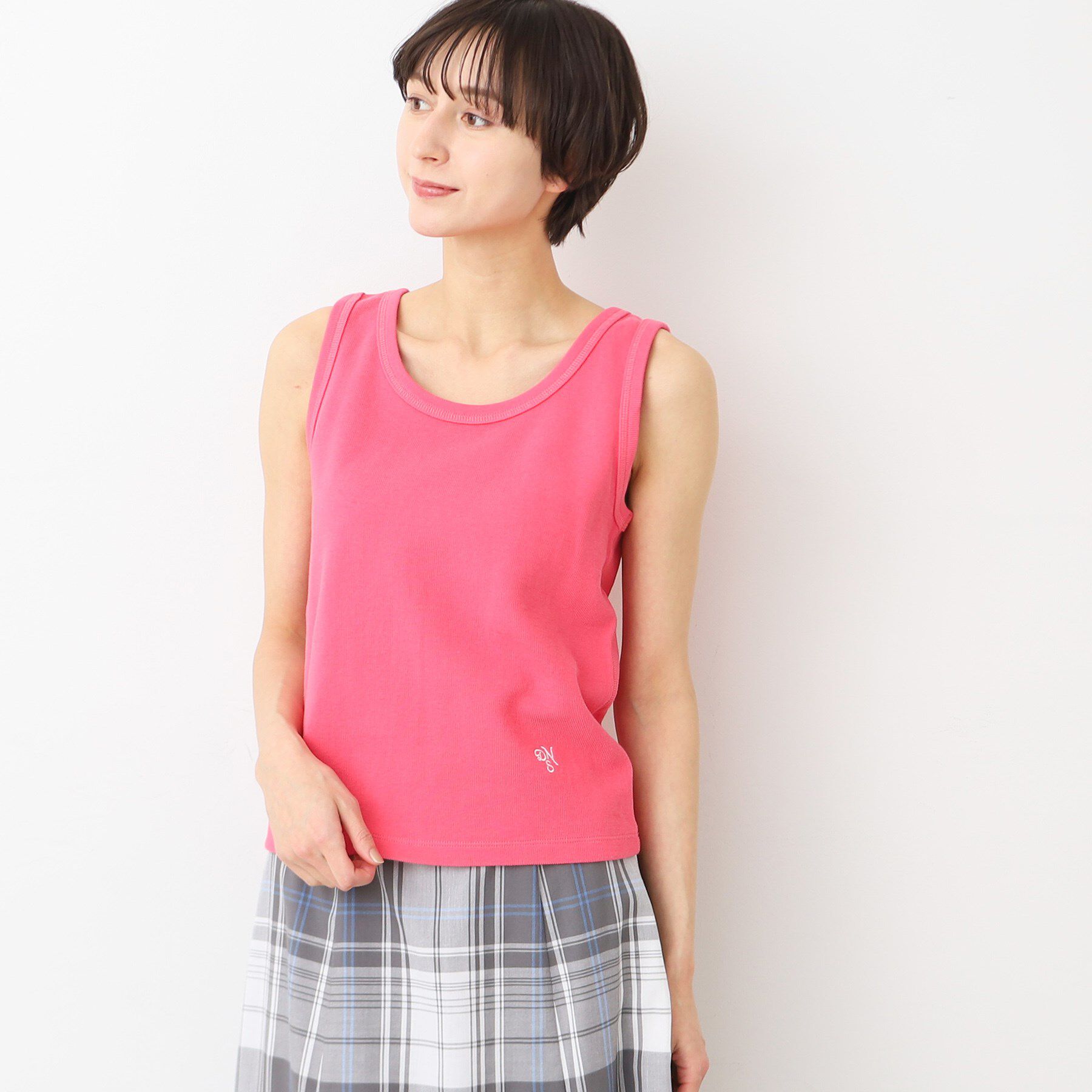 Dessin「【洗える】リブタンクトップ（S～L）」|キャミソール|