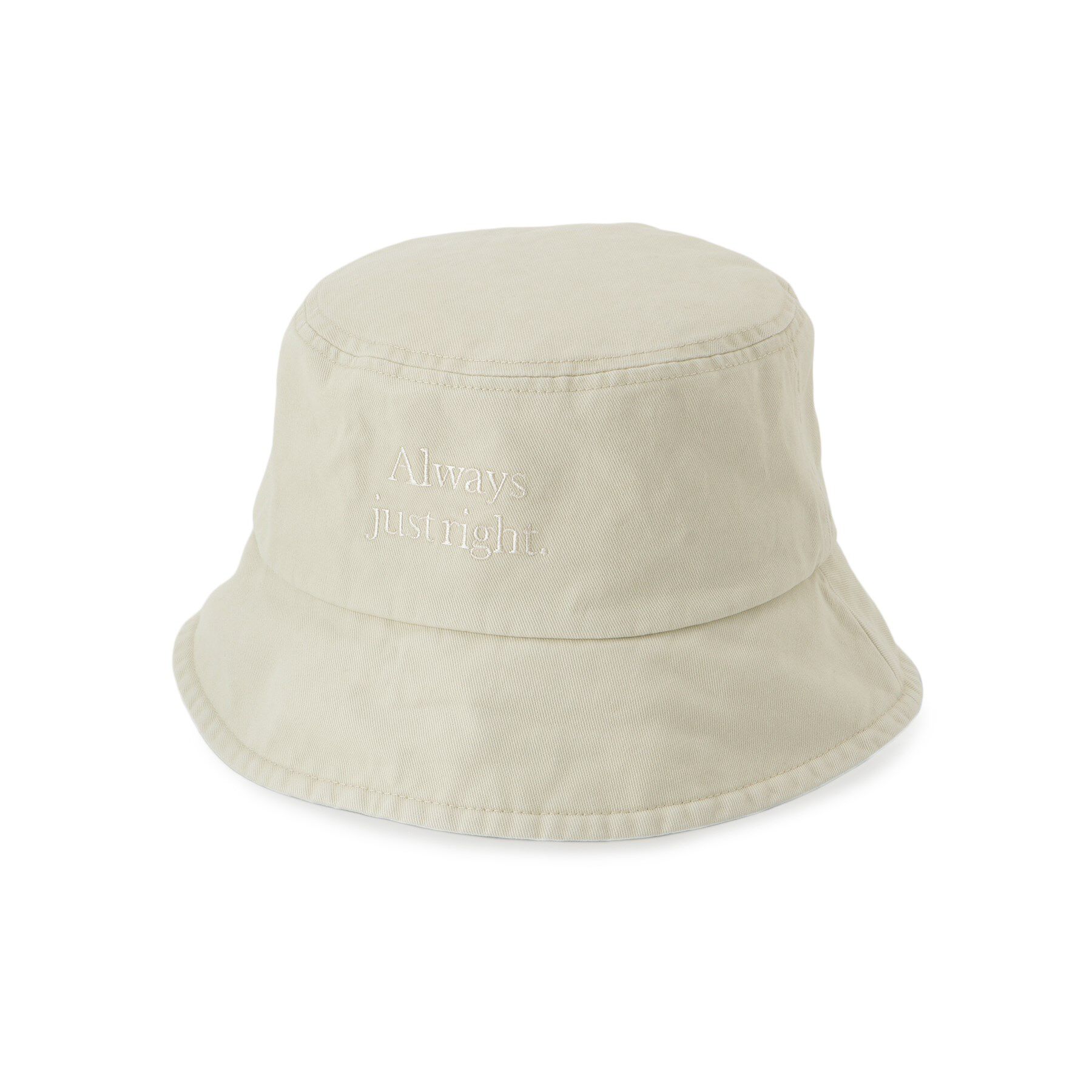 Dessin「【ウォッシュ加工】ロゴ入りバケットハット」|ハット|ライトベージュ(05