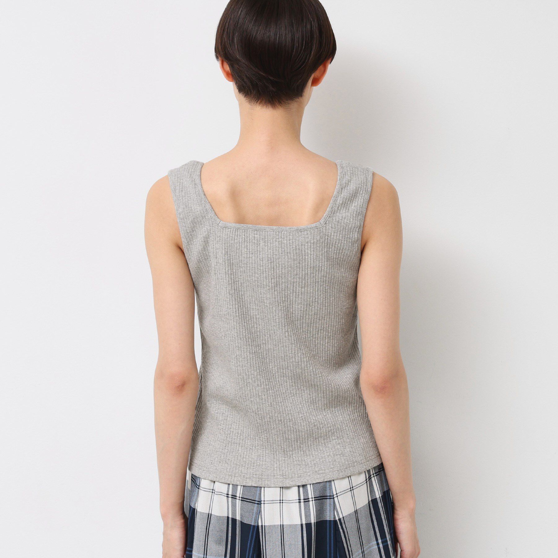 Dessin「【2WAY・洗える】リブタンクトップ」|キャミソール|