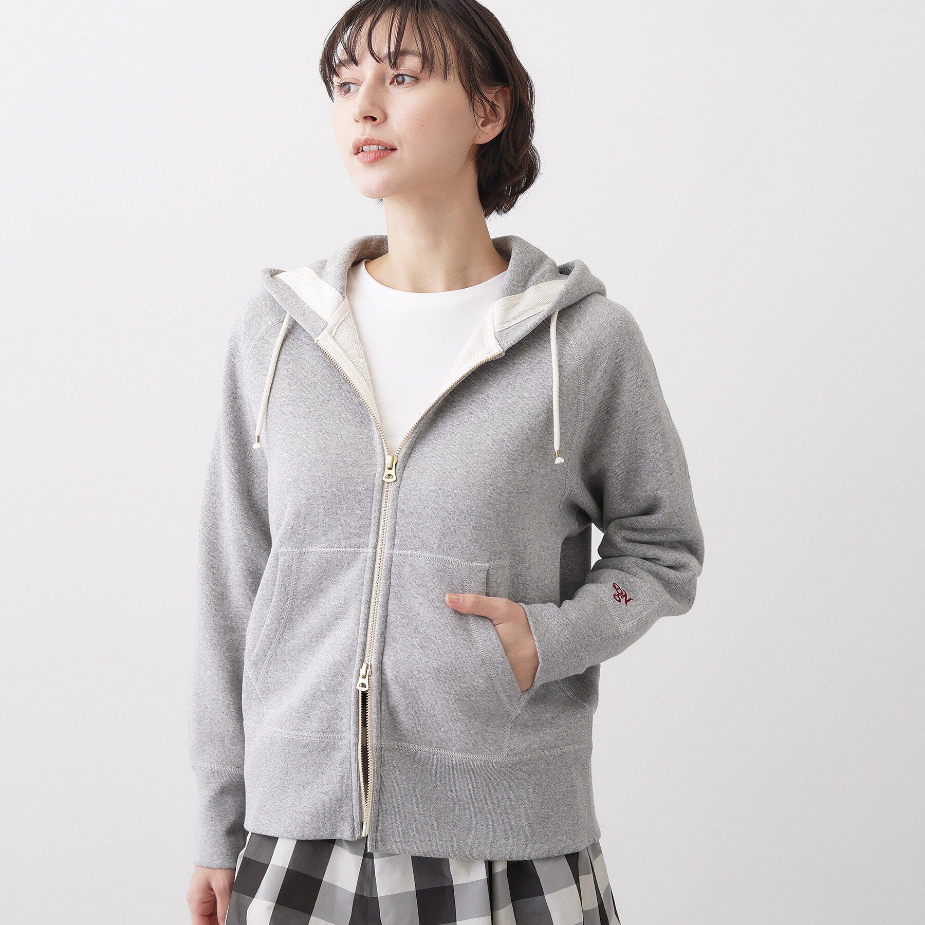 Dessin「【ユニセックス/洗える】吊り裏毛フーデッドパーカー」|パーカー|