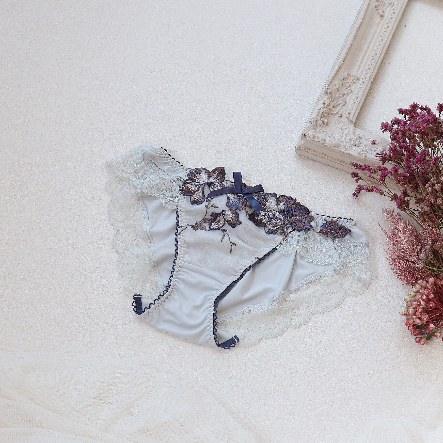 Risa Magli「クレモンス ノーマルショーツ」|インナー|ネイビー(093)