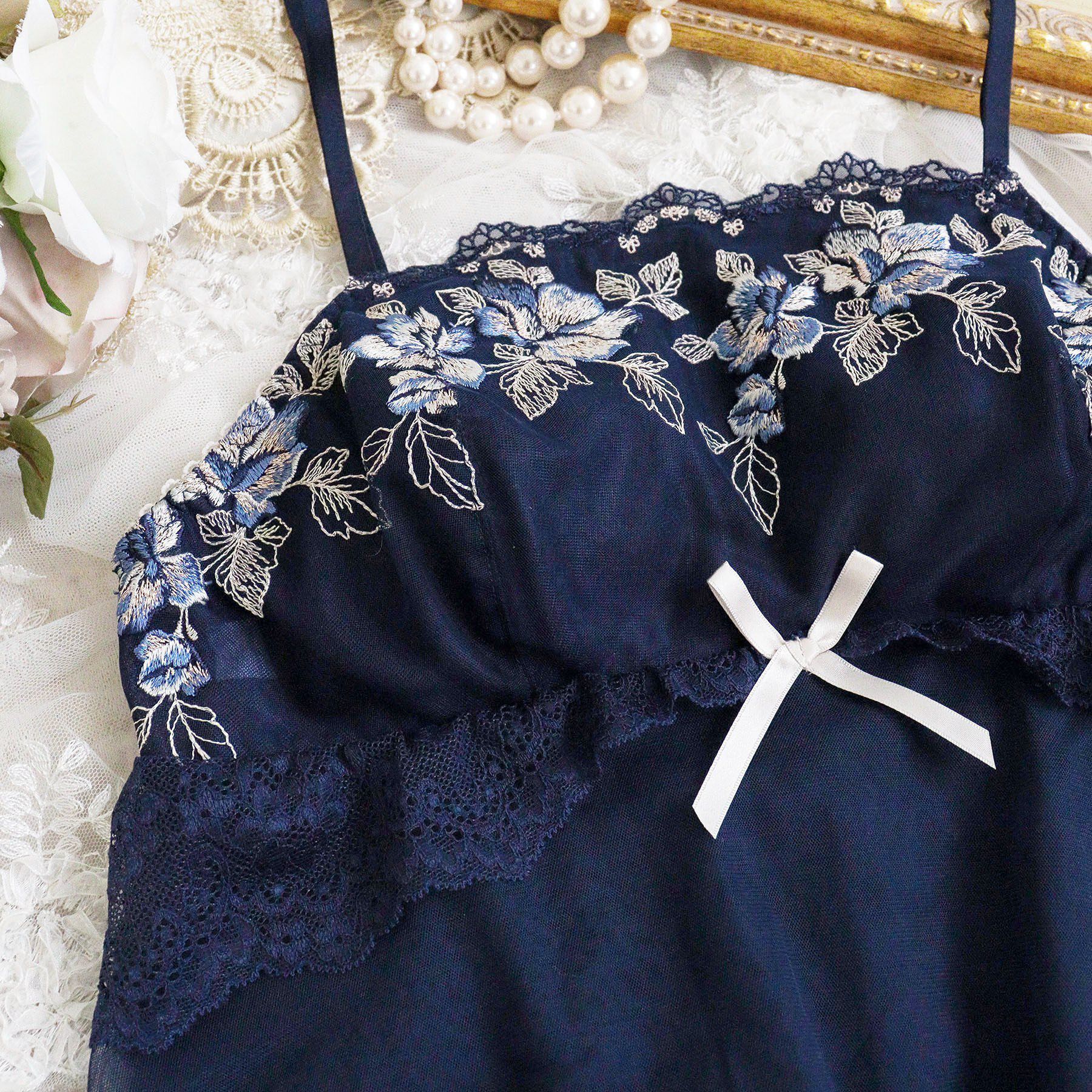 Risa Magli「マルレーン カップ付キャミソール」|キャミソール|