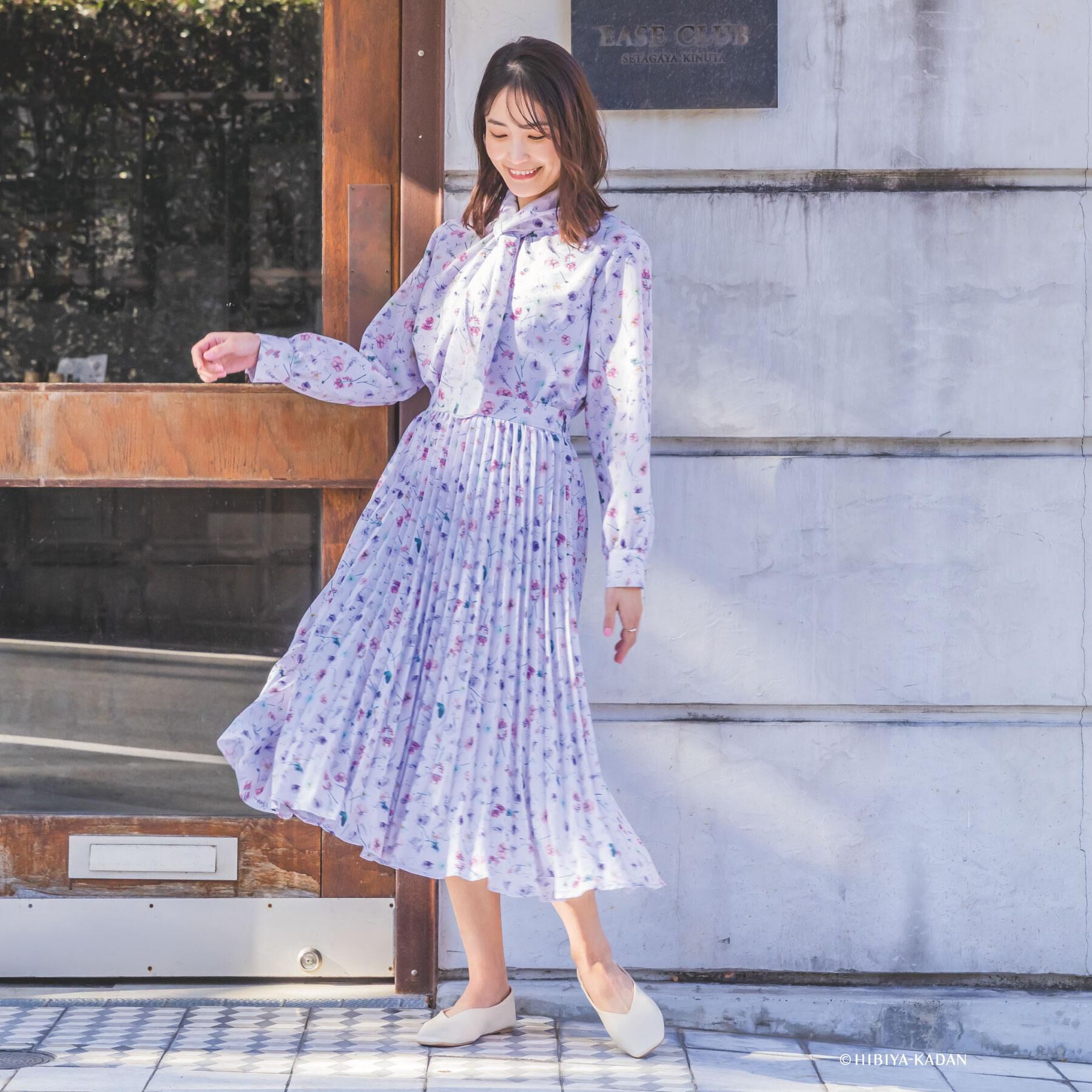 ITS&rsquo;DEMO「【ITS&rsquo;DEMO &times; HIBIYA－KADAN】楊柳ボウタイブラウス」|シャツ・ブラウス|