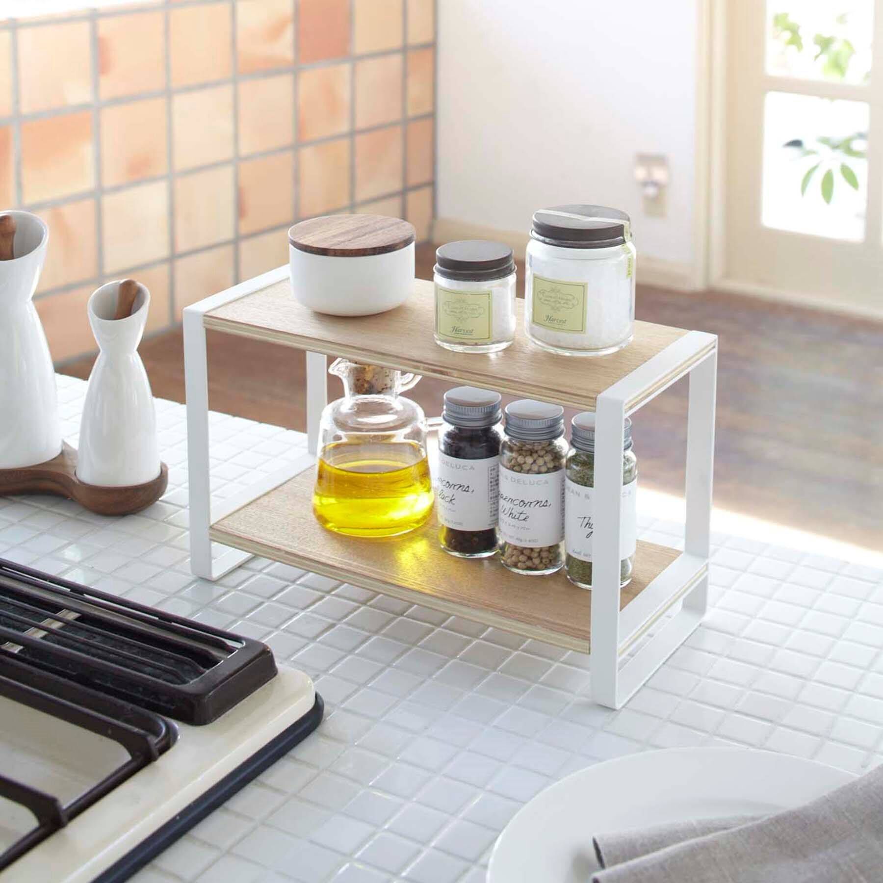 212 KITCHEN STORE「キッチンラック  山崎実業 ＜tosca トスカ＞」|食器・キッチングッズ|ホワイト(879)