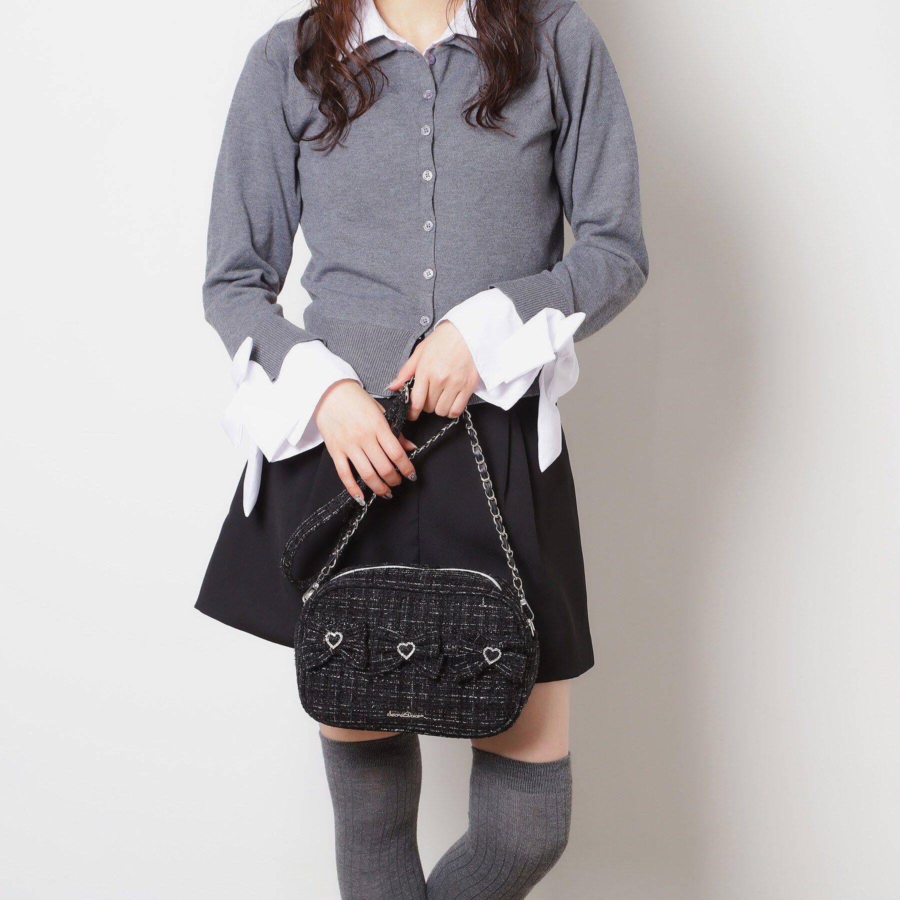 Ober Tashe「ツイードリボンショルダーバッグ」|ショルダー・メッセンジャー|