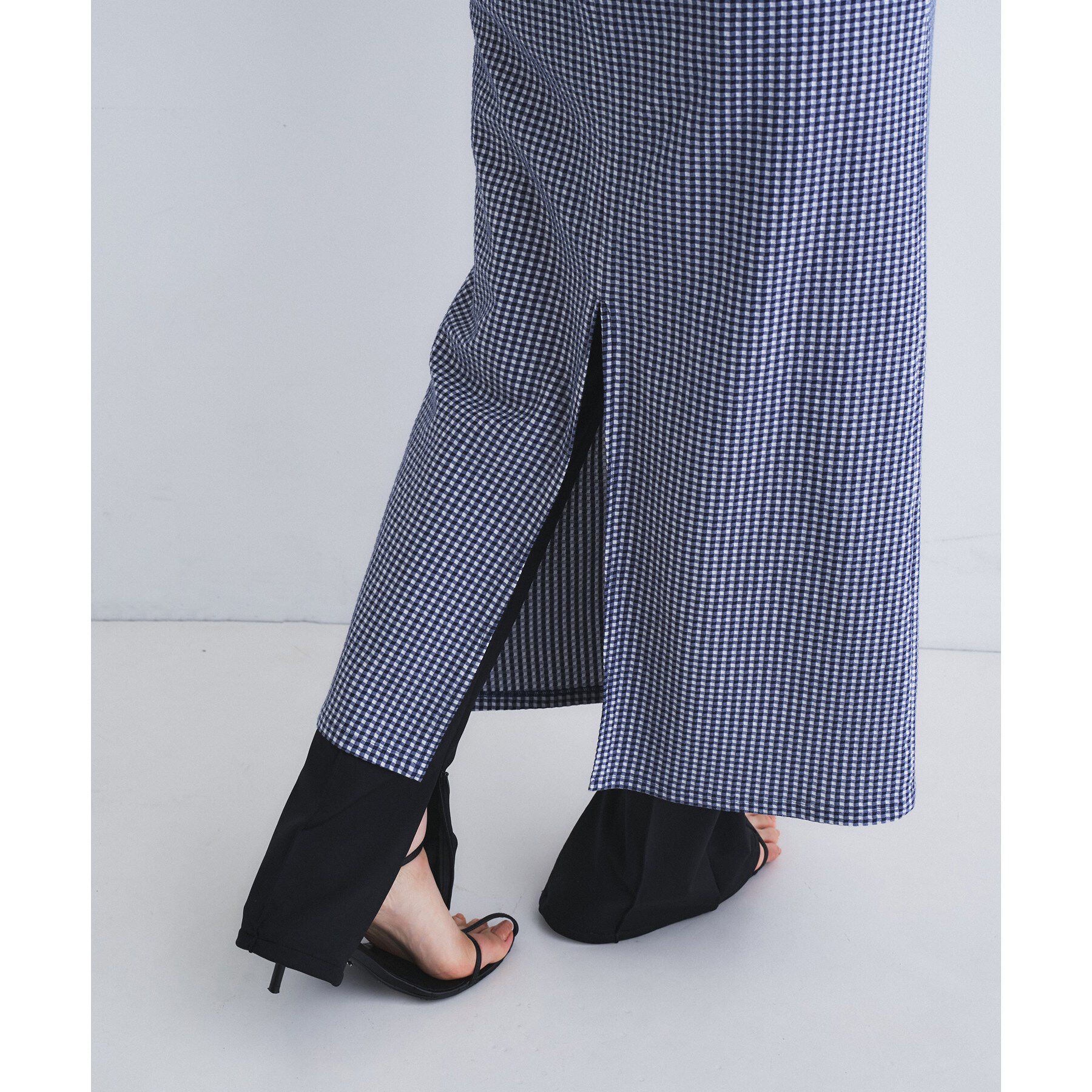 CODE A「gingham check pencil skirt」|スカート|