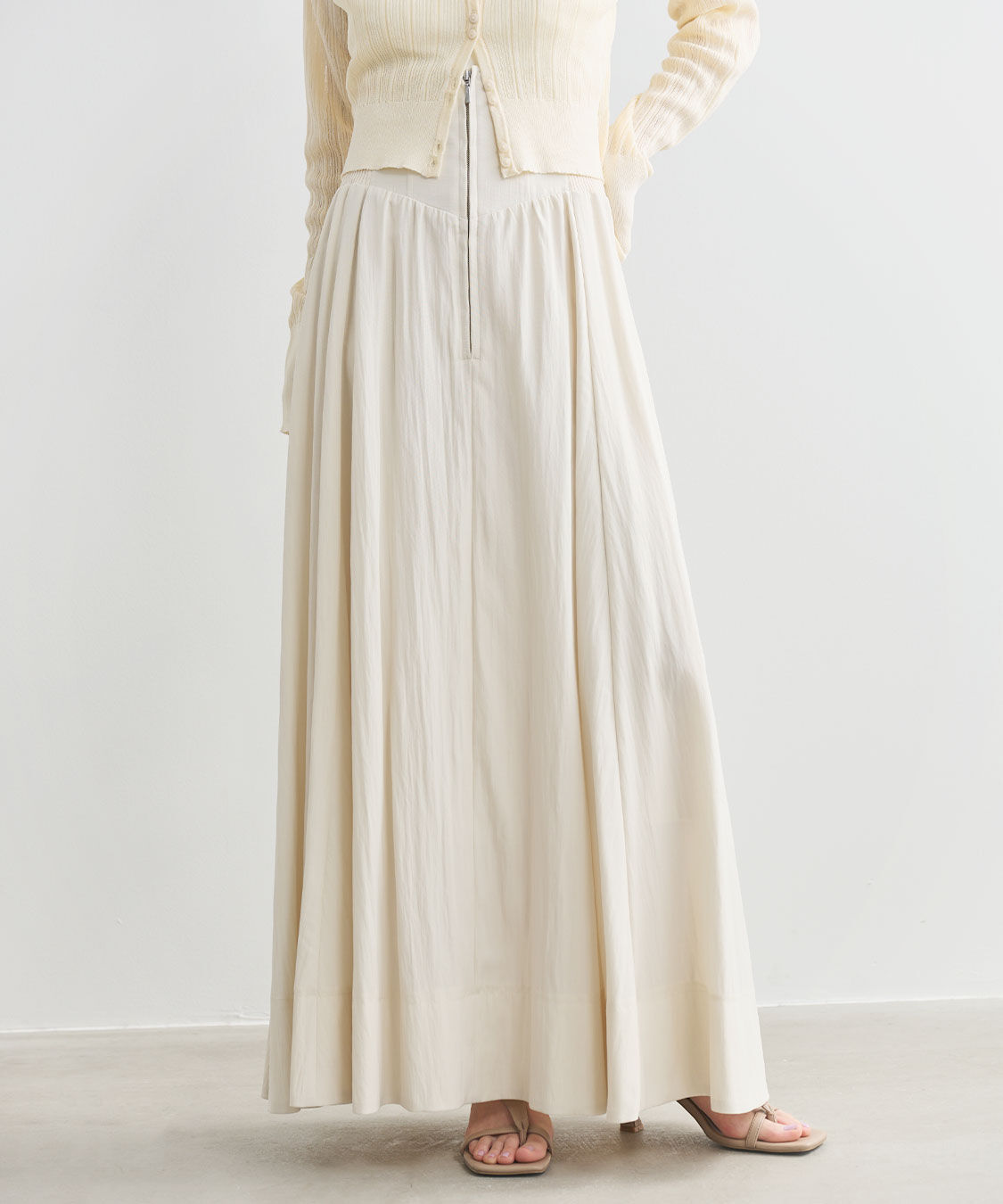 COCO DEAL「コルセットリブフレアスカート」|スカート|