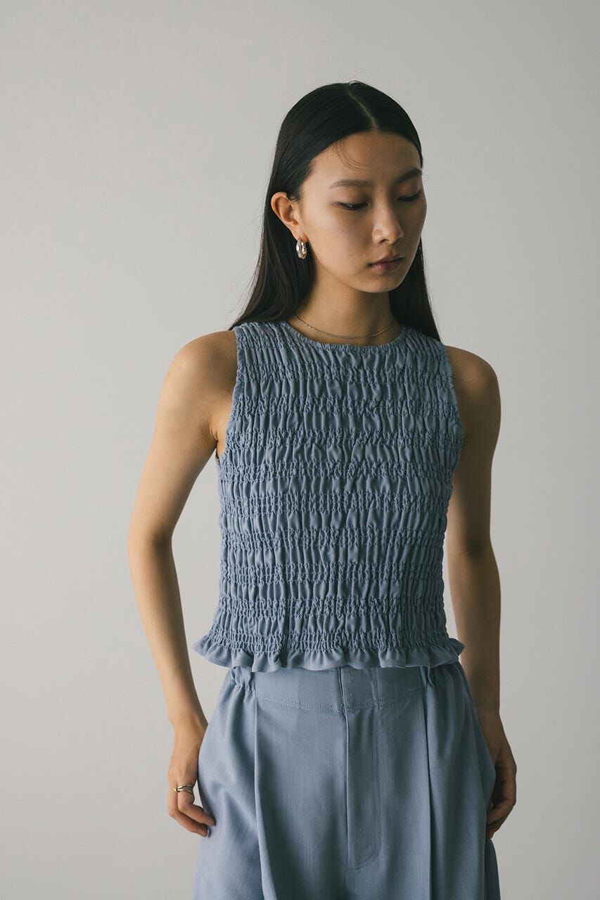 STYLEMIXER「シャーリングトップ」|タンクトップ|