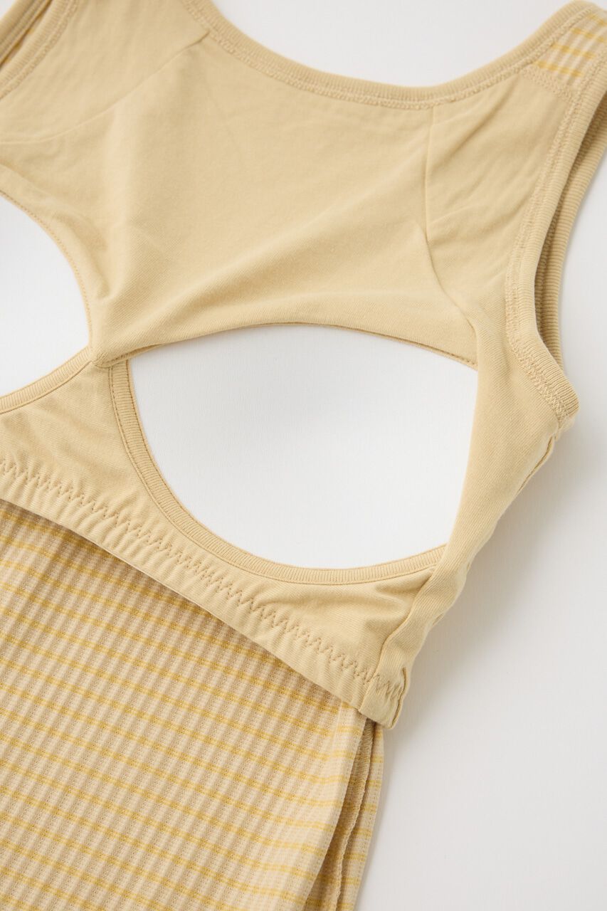 MOUSSY「CUP IN BORDER タンク」|タンクトップ|