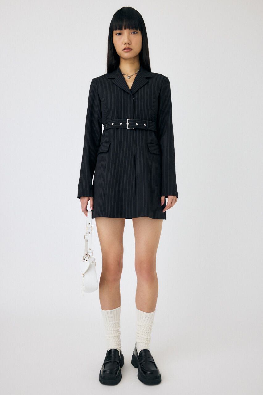 MOUSSY「LONG SLEEVE BLAZER ミニドレス」|ワンピース|