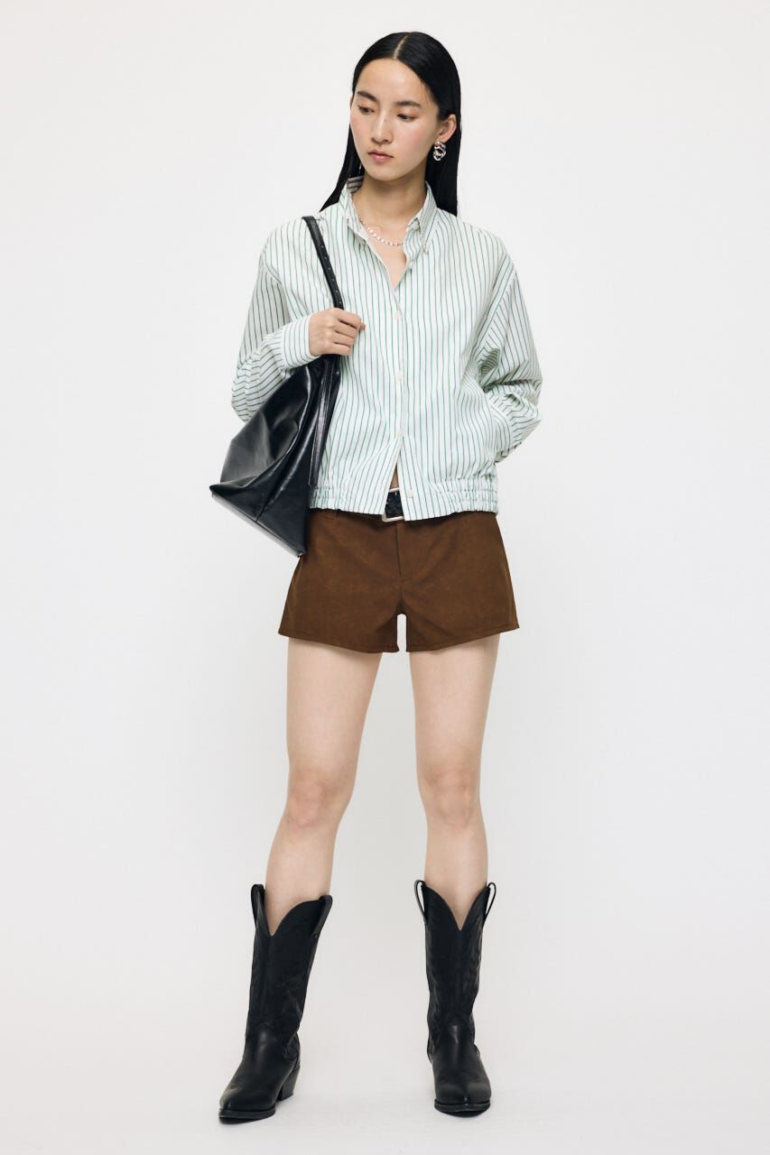 MOUSSY「BUTTON DOWN SHIRT ブルゾン」|シャツ・ブラウス|