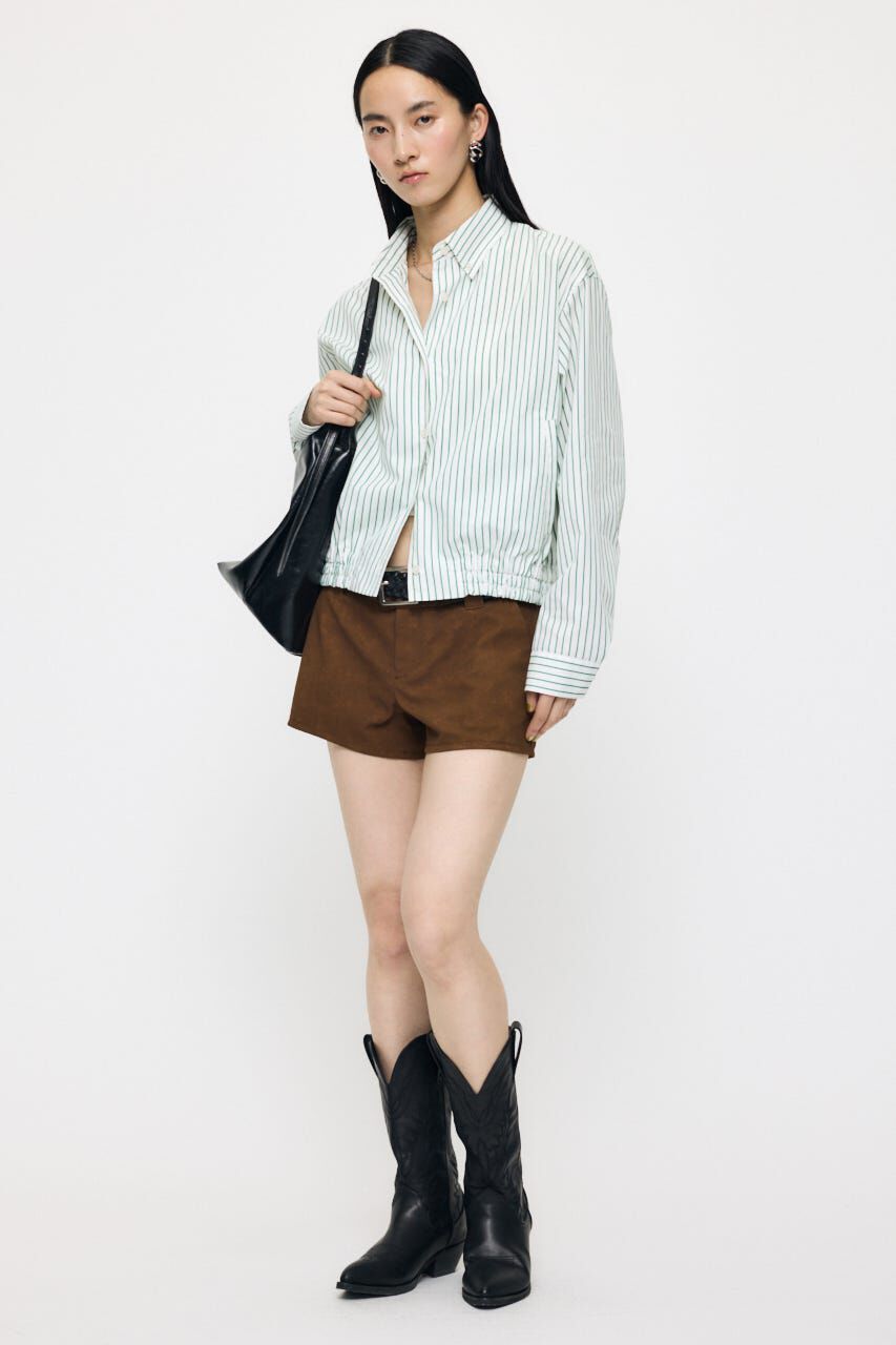 MOUSSY「BUTTON DOWN SHIRT ブルゾン」|シャツ・ブラウス|