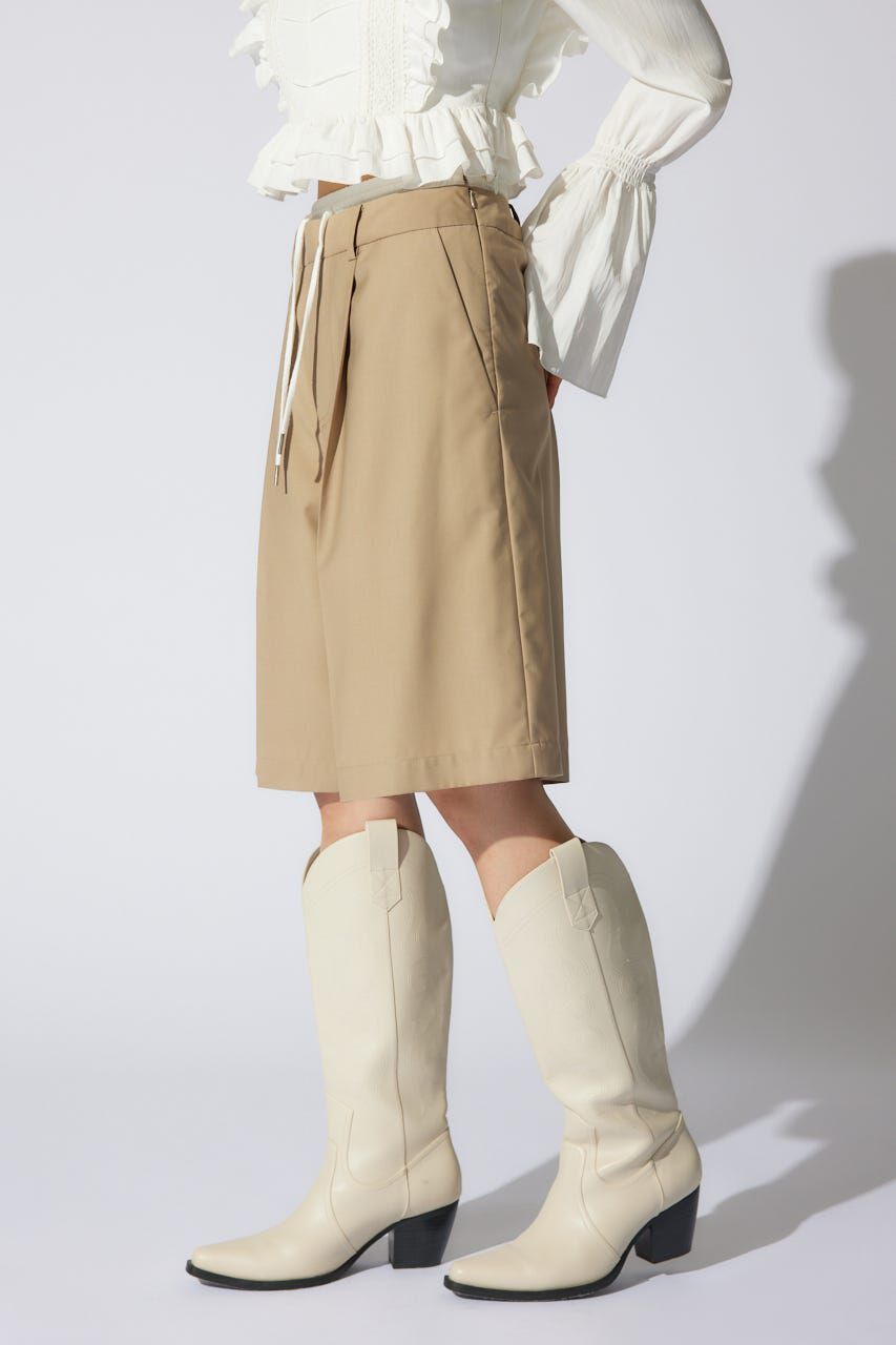 rienda「レイヤードパターンジャストウエストハーフパンツ」|その他|