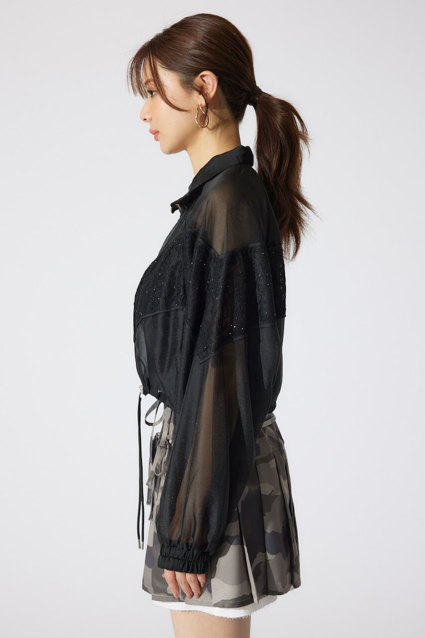 rienda「レースコンビシアーブルゾン」|ブルゾン・スタジャン|