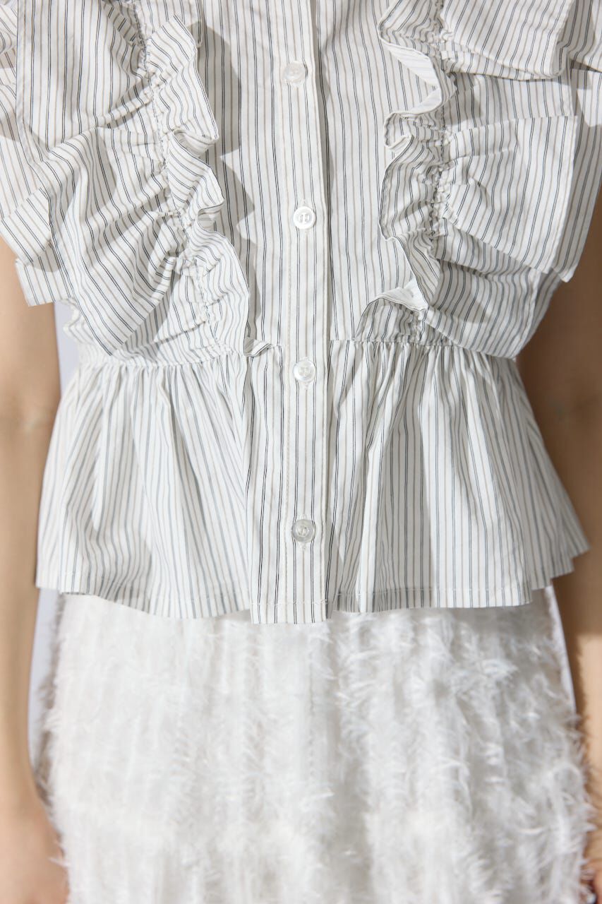 rienda「ダブルフリルブラウス」|シャツ・ブラウス|