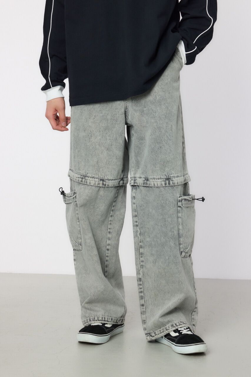 RODEO CROWNS「コンバーチブルデニムパンツ」|デニム|GRY