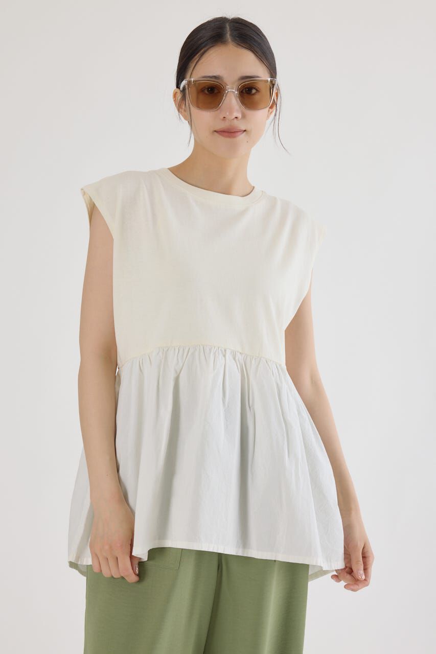 RODEO CROWNS「ピグメント切替フレアタンクトップ」|タンクトップ|