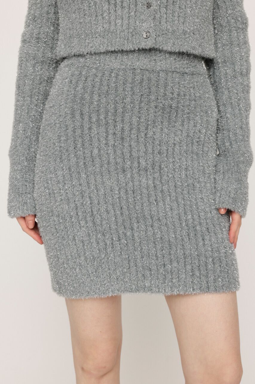SLY「GLITTER KNIT ショートスカート」|スカート|