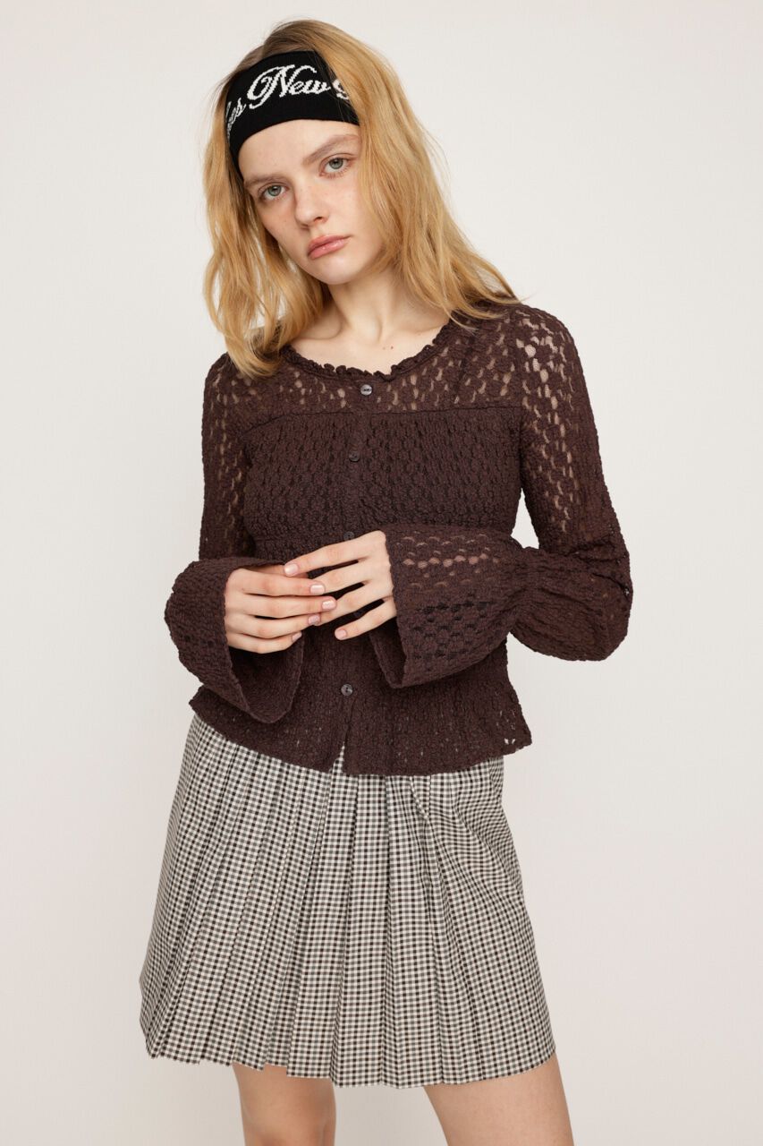 SLY「PUFFY SHIRRING CUT トップス」|Tシャツ・カットソー|