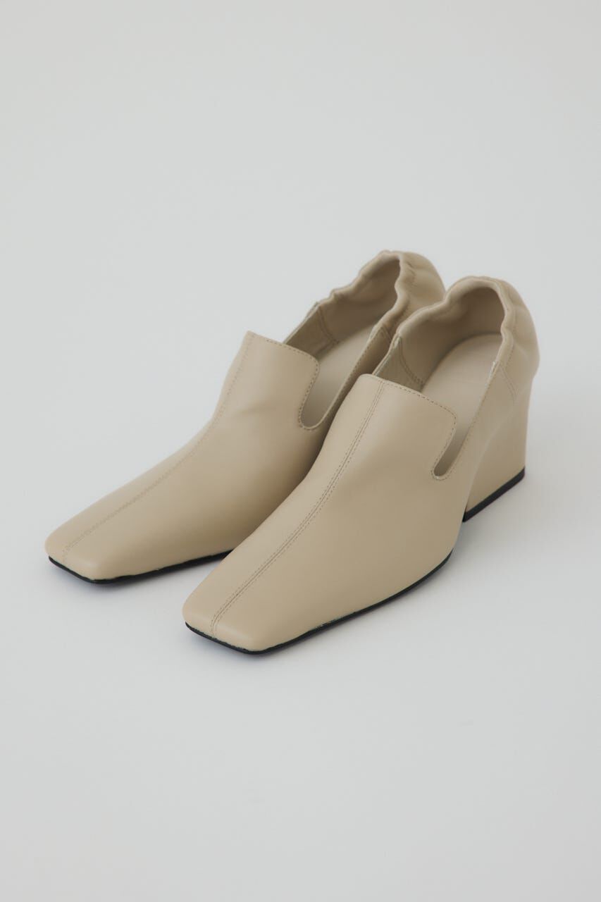 RIM.ARK 「Leather square toe heel」|パンプス|