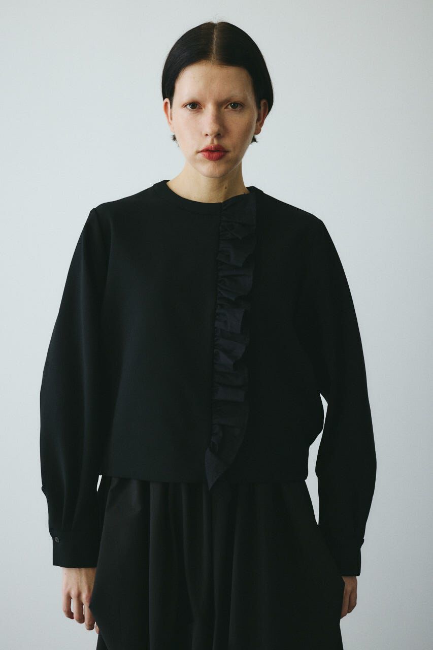 HeRIN.CYE「CLO Black frill pull over」|シャツ・ブラウス|BLK