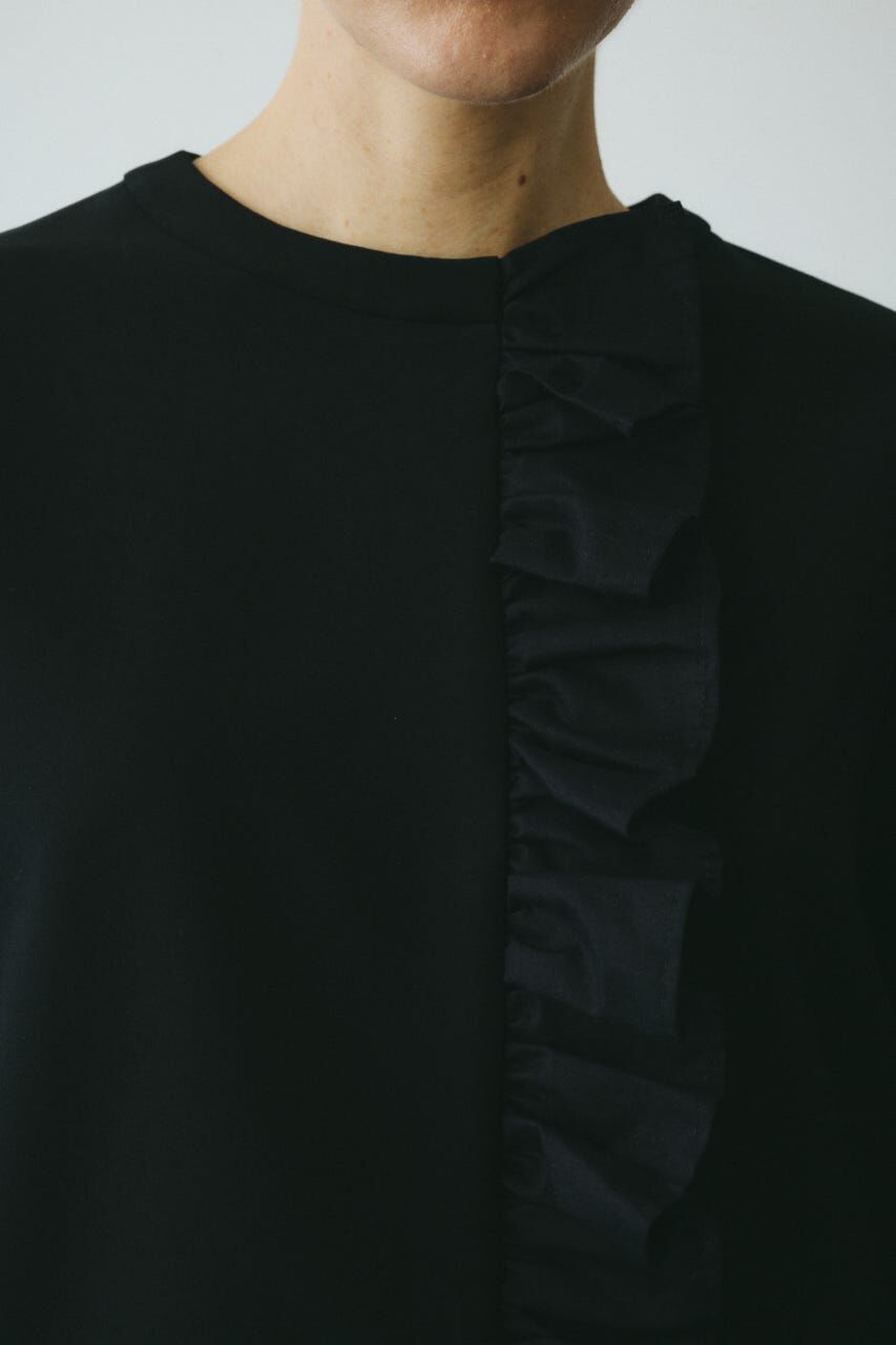 HeRIN.CYE「CLO Black frill pull over」|シャツ・ブラウス|