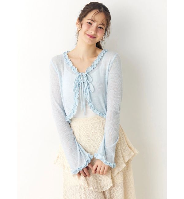 CALNAMUR「フリルカラーカーデ」|ニット・セーター|