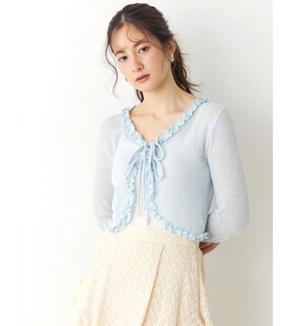 CALNAMUR「フリルカラーカーデ」|ニット・セーター|