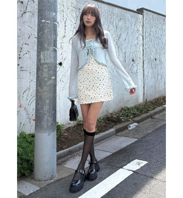 CALNAMUR「フリルカラーカーデ」|ニット・セーター|