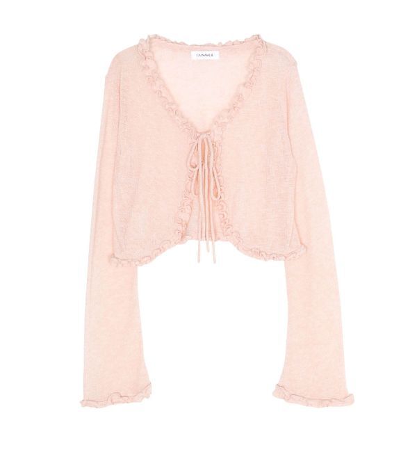 CALNAMUR「フリルカラーカーデ」|ニット・セーター|