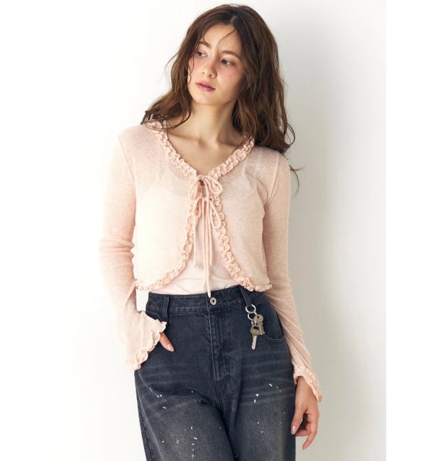 CALNAMUR「フリルカラーカーデ」|ニット・セーター|