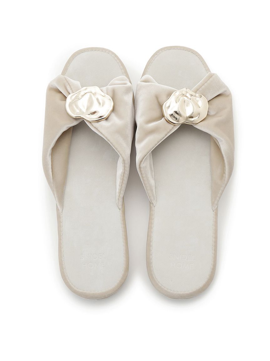 SNIDEL HOME「メタルポイントスリッパ」|ルームシューズ|