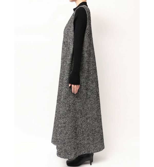 ELENDEEK「TWEED DEEP V NECK OP」|ワンピース|