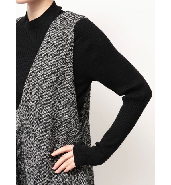 ELENDEEK「TWEED DEEP V NECK OP」|ワンピース|