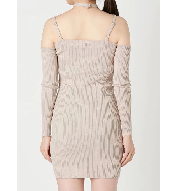 RESEXXY「オフショルチョーカーポンチワンピース」|ワンピース|