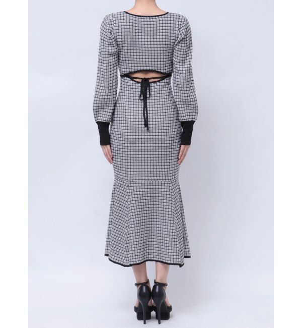 RESEXXY「バイカラーツイードマーメイドワンピース」|ワンピース|