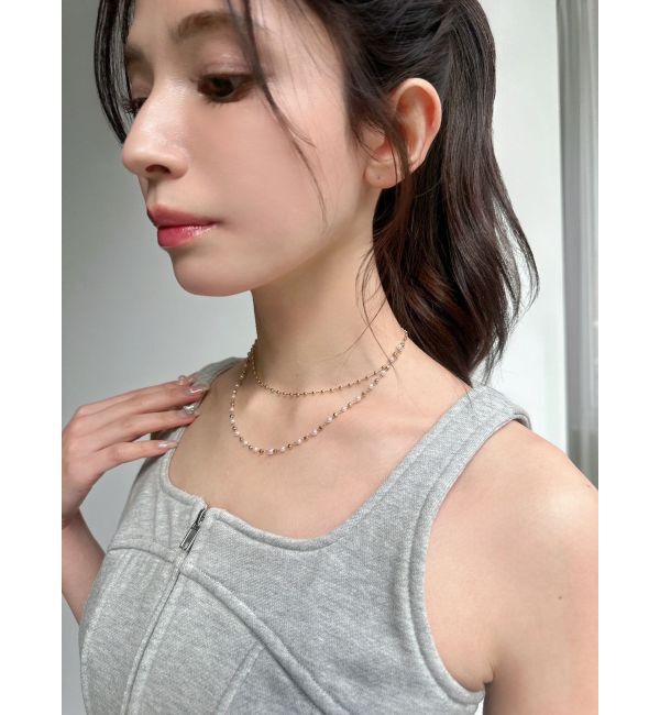 RESEXXY「2連ボールチェーンネックレス」|ネックレス|