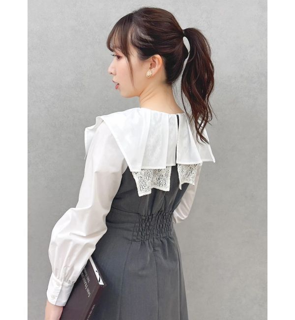 dazzlin「スカーフリボンフレアワンピース」|ワンピース|