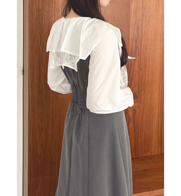 dazzlin「スカーフリボンフレアワンピース」|ワンピース|