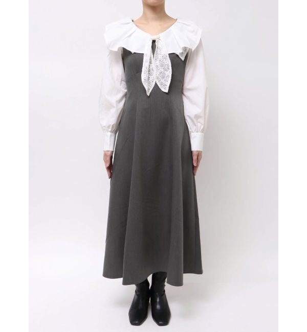 dazzlin「スカーフリボンフレアワンピース」|ワンピース|