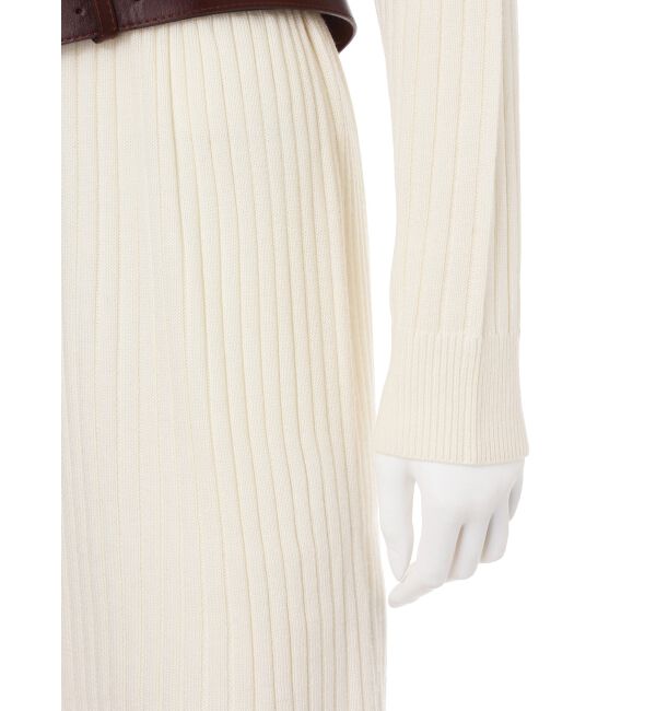 MERCURYDUO「ベルト付スリットニットワンピース」|ワンピース|