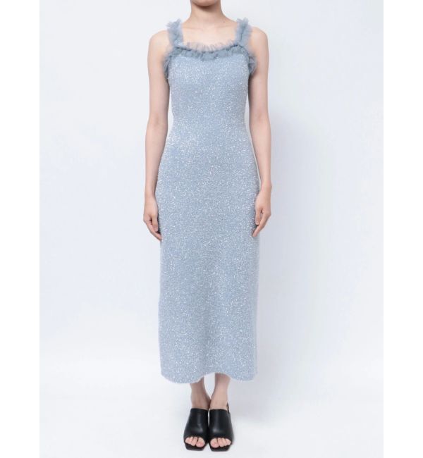 MERCURYDUO「ラメシャギーカーデセットキャミニットワンピース」|ワンピース|