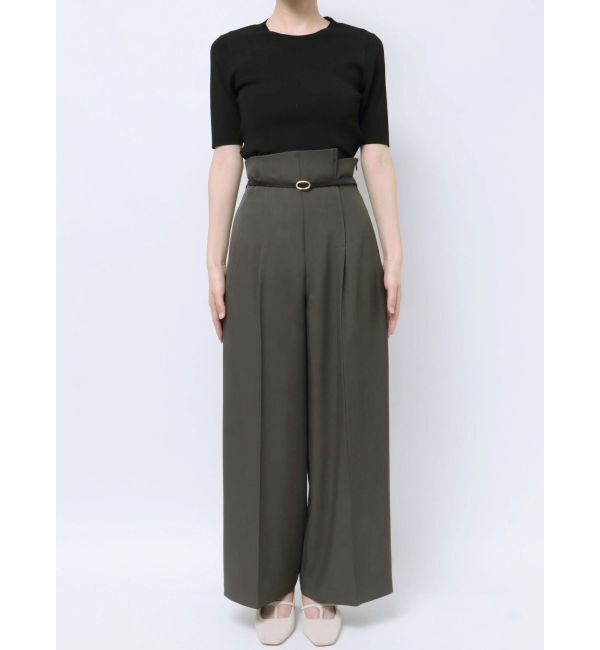 LAGUNAMOON「バイカラーベルトパンツ」|その他|